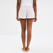 Short de pyjama coton blanc femme