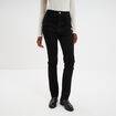 Jeans skinny taille haute 5 poches denim noir femme