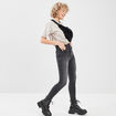 Jeans skinny 7/8ème denim noir femme