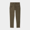 Jeans skinny 7/8ème coton Liberto vert kaki femme