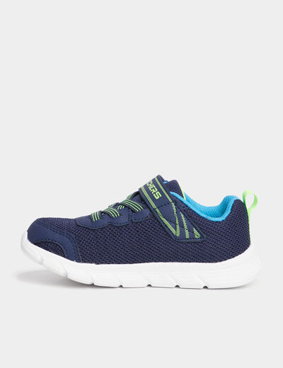 Baskets running Skechers Comfy Flex bleu garçon