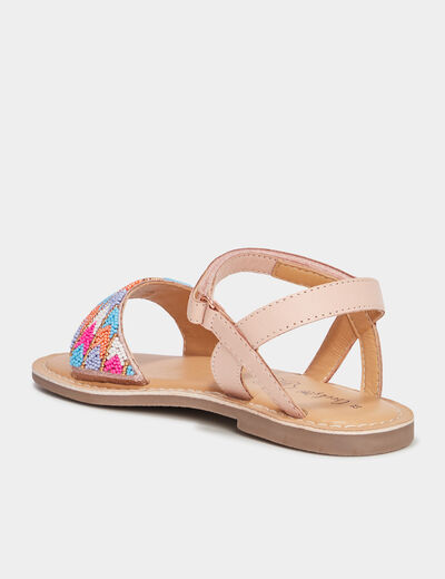 Sandales avec perles Creeks multicolore fille