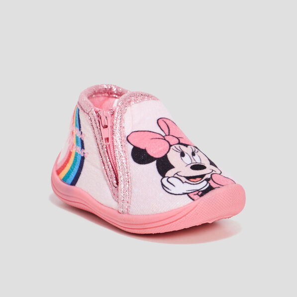 chaussons bottillons minnie rose bebef Chaussons bottillons Minnie rose bébé fille