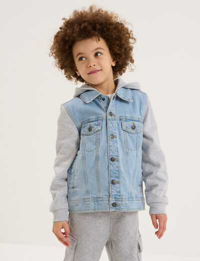 Doudoune Blouson Garçon La Halle - Taille 10 Ans (140 Cm) - Gris - TRÈS BON état