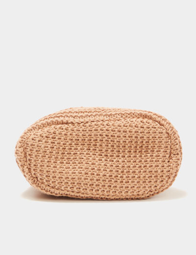 Chaussettes d'intérieur mi-hautes coton sable mixte
