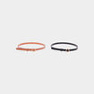 Lot 2 ceintures fines multicolore fille
