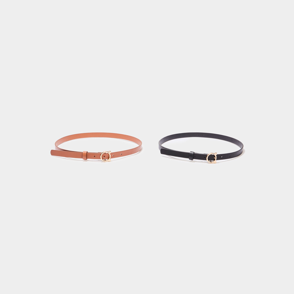 Lot 2 ceintures fines multicolore fille