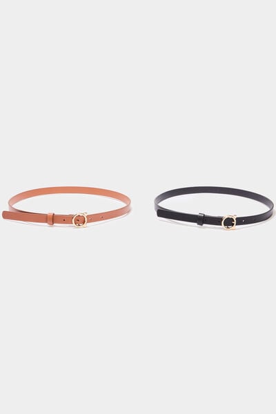 Lot 2 ceintures fines multicolore fille