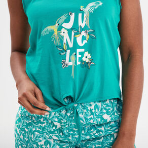 ensemble pyjama 2 pieces vert femme Ensemble pyjama 2 pièces vert femme