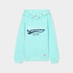 Sweat &agrave; capuche hoodie 1 poche bleu turquoise gar&ccedil;on