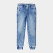 Jeans straight à coulisse denim triple stone garçon