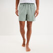 Short de bain droit taille &eacute;lastiqu&eacute;e vert pastel homme