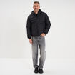 Doudoune zipp&eacute;e r&eacute;versible &agrave; capuche noir homme