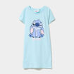 Chemise de nuit courte coton Stitch vert fille