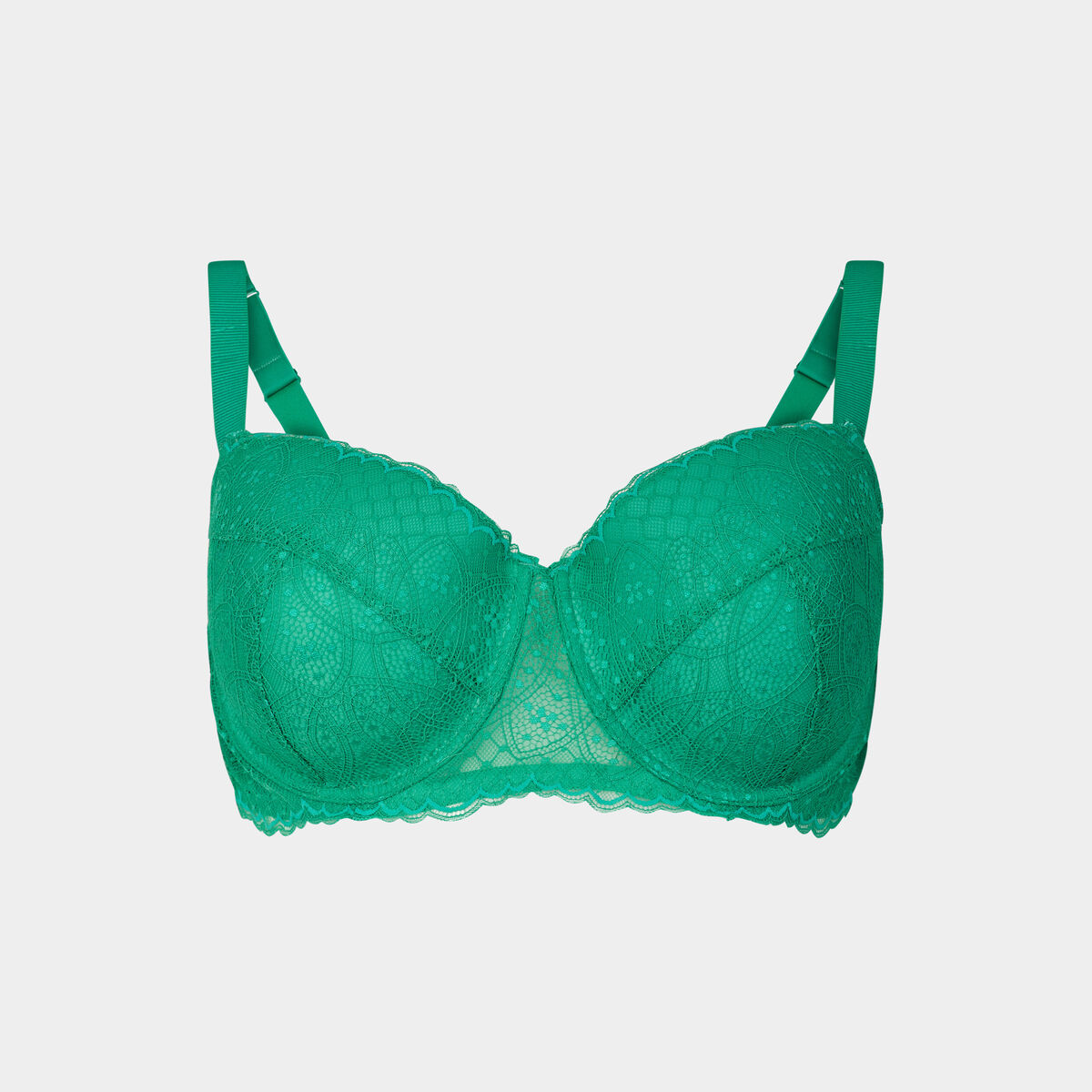 Soutien-gorge emboîtant à dentelle Izzie vert menthe femme grande taille