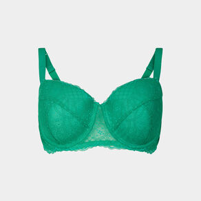 Soutien-gorge emboîtant à dentelle Izzie vert menthe femme grande taille