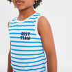 Ensemble 2 pièces short et débardeur bleu garçon