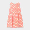 Robe patineuse sans manches coton vieux rose fille