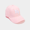 Casquette brod&eacute;e coton rose fille