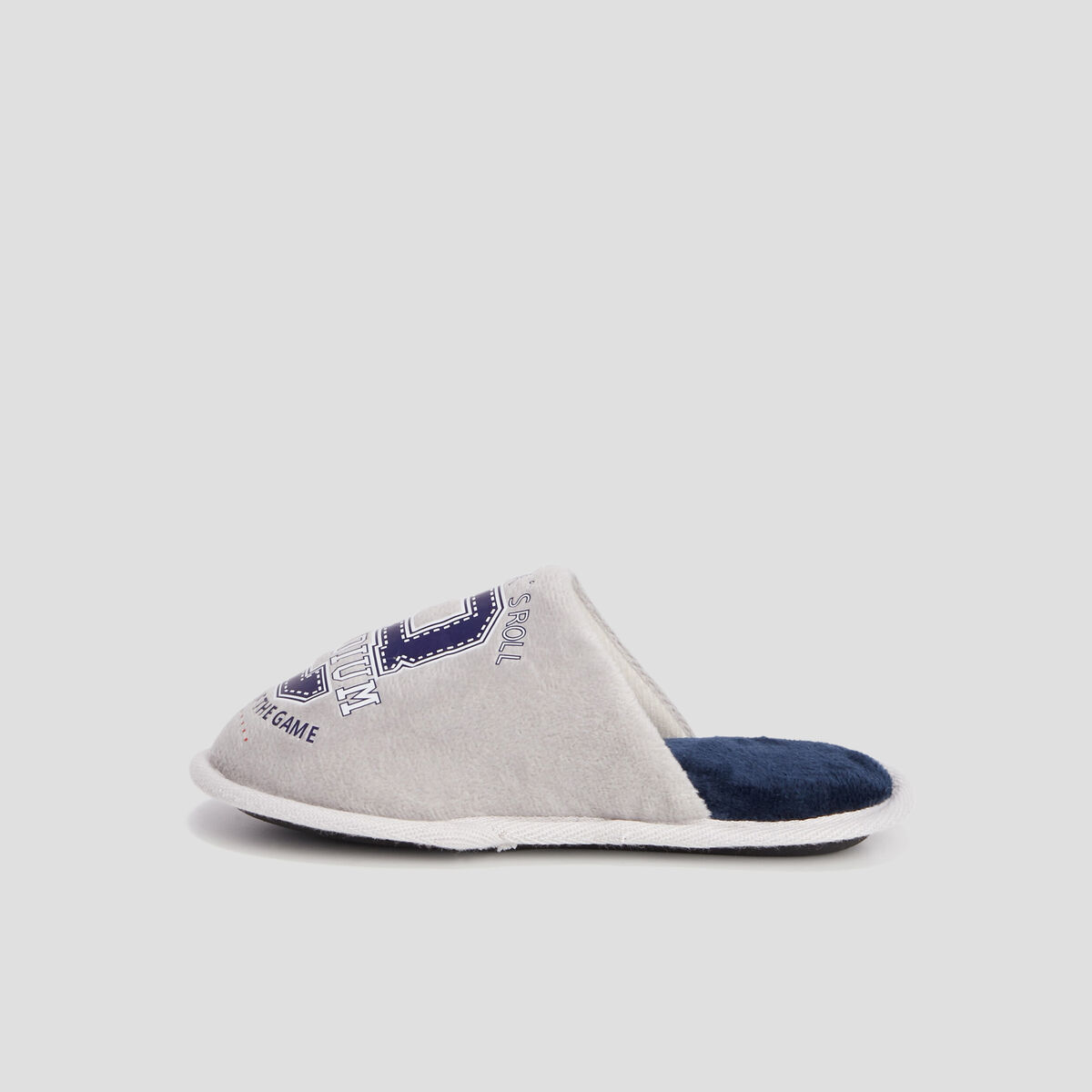 Chaussons mules gris gar&ccedil;on