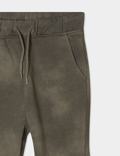 Pantalon de jogging regular resserré vert kaki garçon