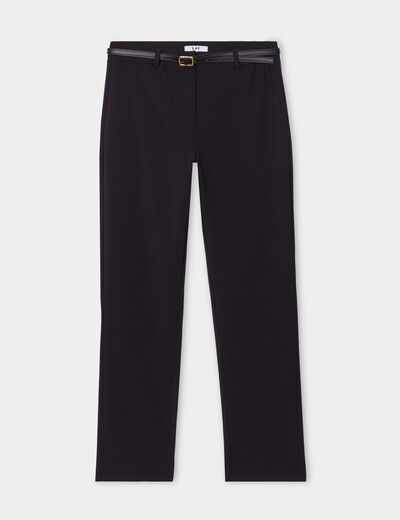 Pantalon city stretch 7/8ème noir femme