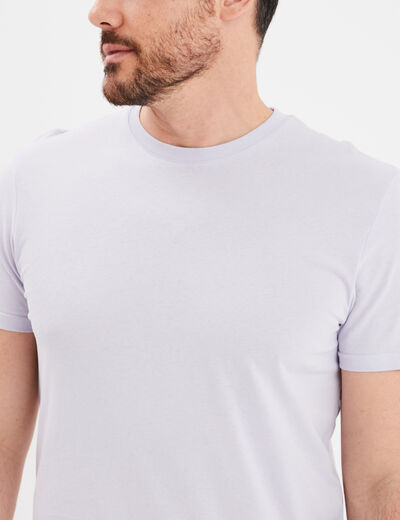 T-shirt en coton manches courtes parme homme