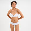 Soutien-gorge push-up triangle blanc femme