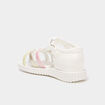 Sandales brides crois&eacute;es semelle souple blanc fille