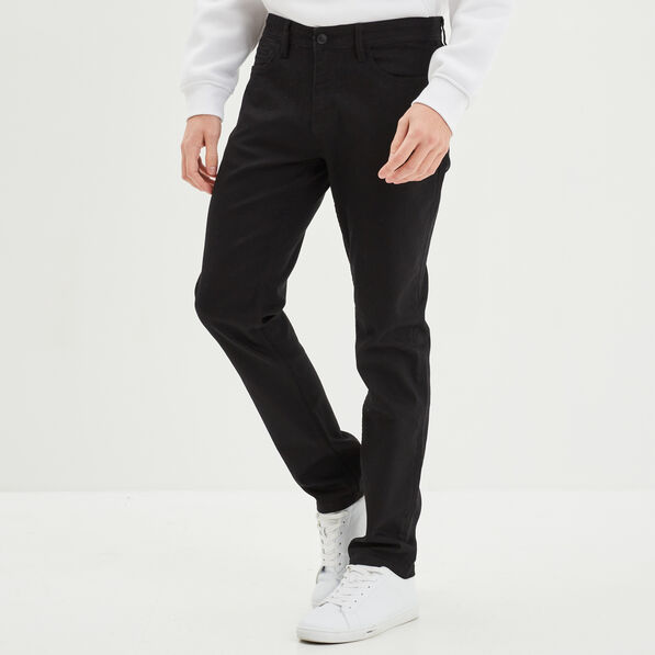 Jeans straight avec 5 poches denim noir homme