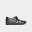 Derbies compensées en cuir Confortissimo noir femme