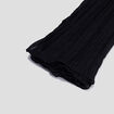Foulard aspect froiss&eacute; noir femme