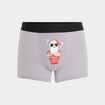 Boxer de Noël gris homme