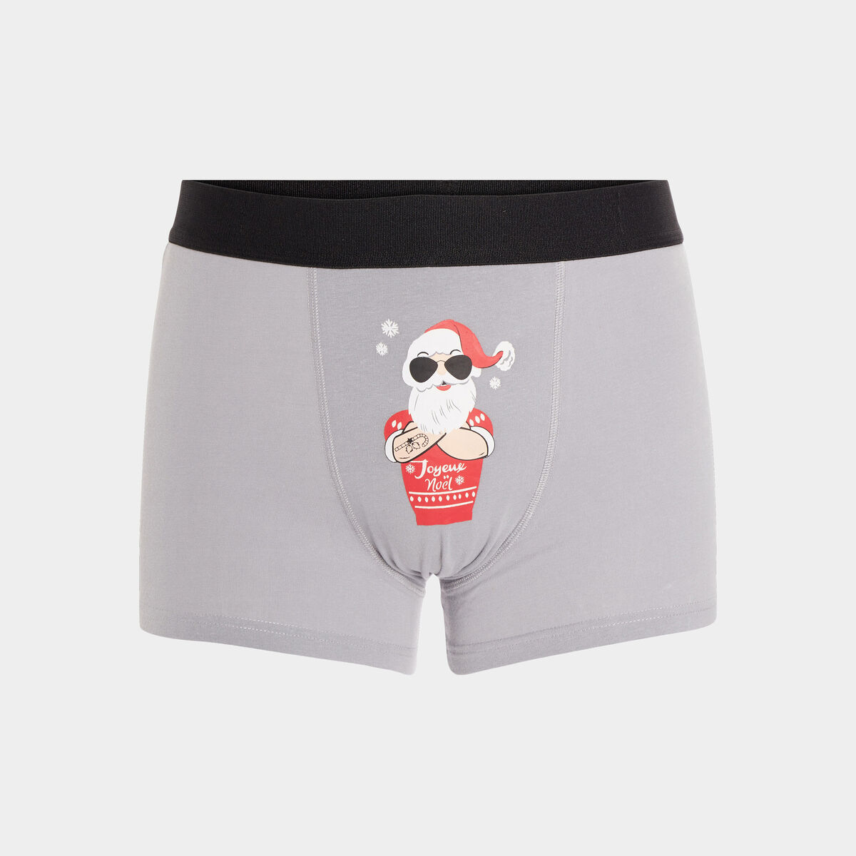 Boxer de Noël gris homme
