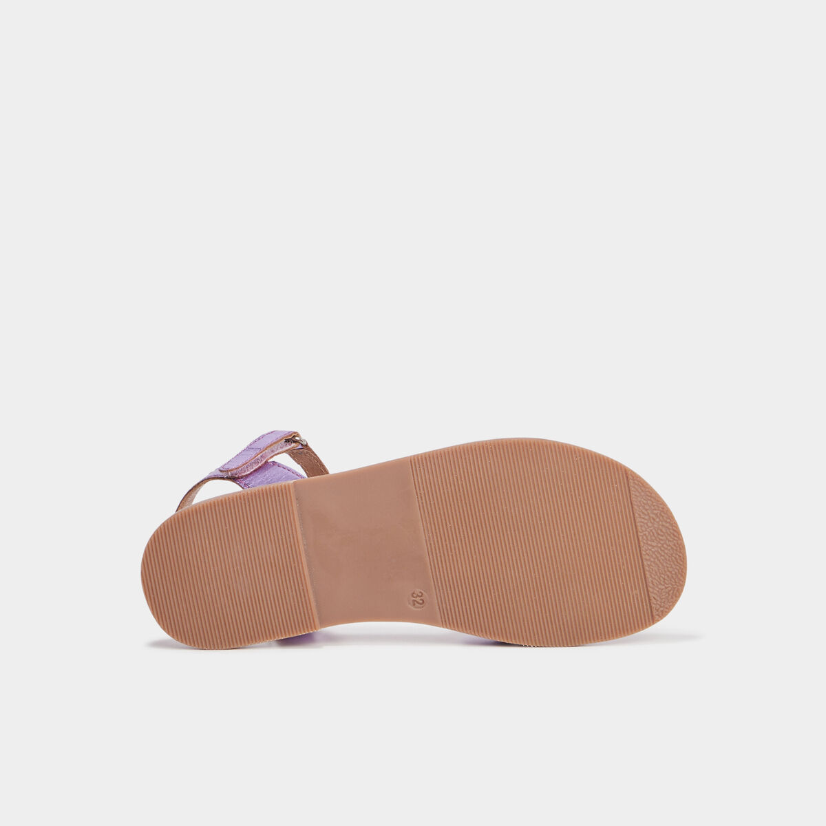 Sandales tresses en cuir Creeks violet fille
