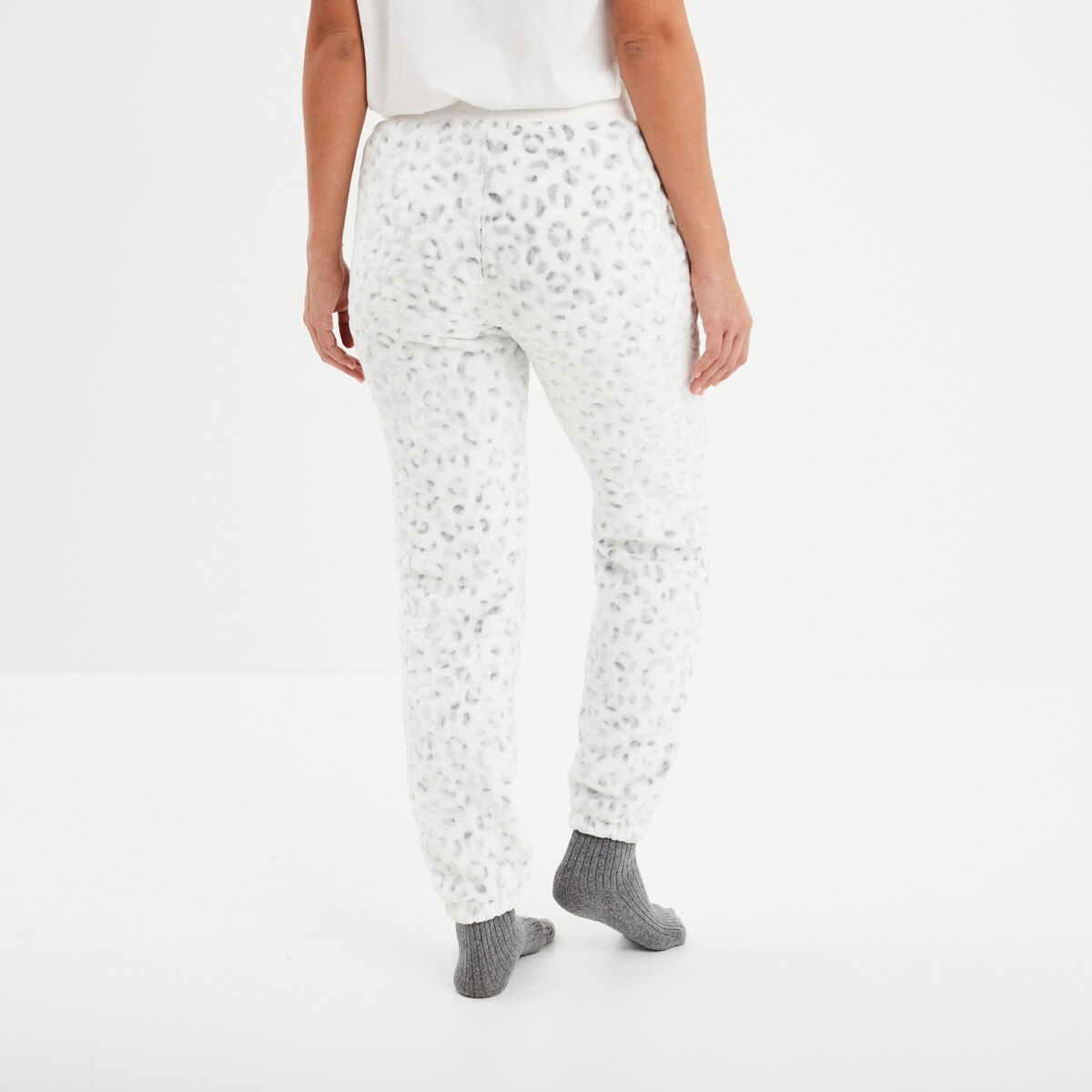 Pantalon de pyjama gris femme
