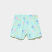 Lot 2 shorts coton taille &eacute;lastiqu&eacute;e bleu turquoise fille