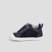 Bottillons en cuir bleu marine bébé garçon