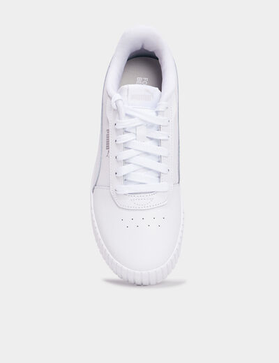Tennis à lacets Puma Carina blanc femme