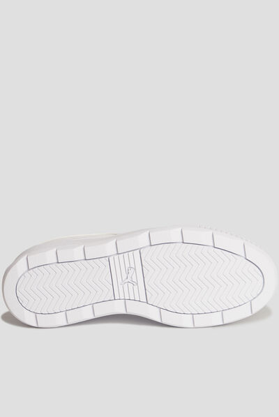 Tennis basses en cuir Puma Karmen blanc fille