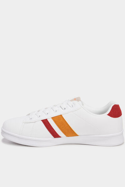 Tennis à lacets Creeks rouge femme