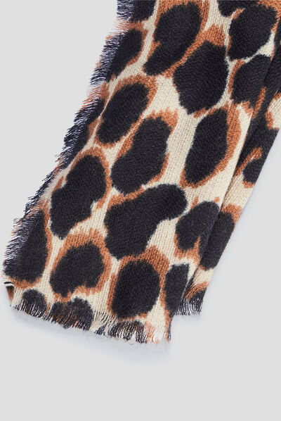 Foulard marron femme