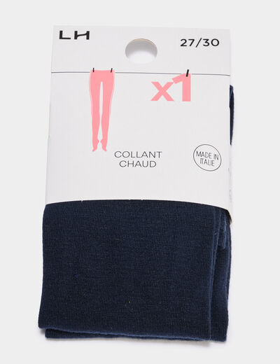 Collants bleu marine fille