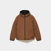 Blouson r&eacute;versible coupe-vent d&eacute;perlant marron homme