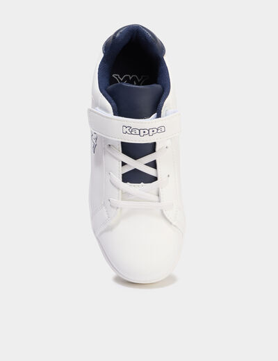 Tennis basses &agrave; scratchs Kappa ADENIS EV bleu gar&ccedil;on