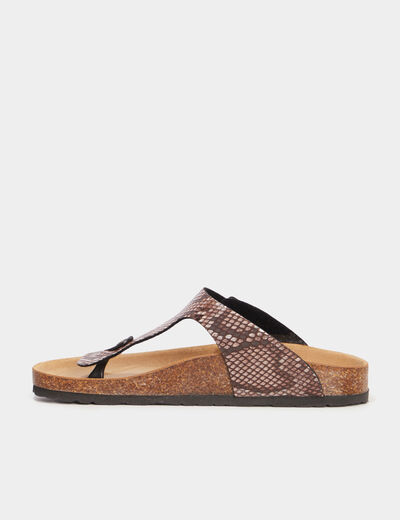 Mules multicolore femme