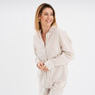 Chemise oversize lin mélangé blanc femme