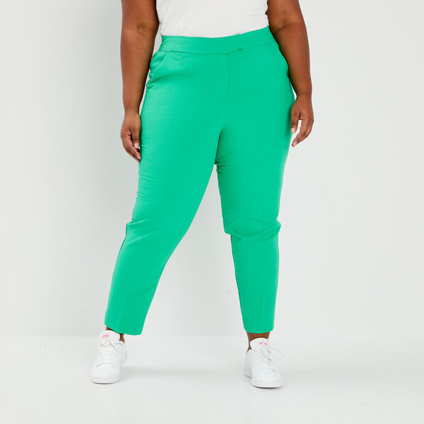 pantalon tailleur carotte vert menthe femmegt Pantalon tailleur carotte vert menthe femme grande taille