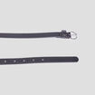 Ceinture avec boucle ronde noir femme