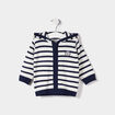 Gilet zippé à capuche Creeks bleu marine bébé garçon